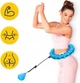 Хула хуп для похудения живота с грузом Intelligent hulahoop Синий (1011107-Blue) - изображение 6