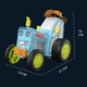 Детский игрушечный трактор на пульте управления (голубой) - изображение 6
