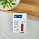 Зубна нитка VITIS вощена з фтором і м’ятою, розпушуюча (рожева), 50 м – прозора упаковка, ефективне очищення міжзубних проміжків - зображення 1