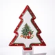 Блюдо сервировочное новогоднее Christmas 29х24х2 см из фарфора в форме елки Yiwu HP-SDHK-17 - изображение 3