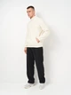 Мужской джемпер с флисом М573-21 XXL Молочный - изображение 2