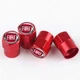 Набор защитных колпачков SUNROZ Caps на ниппель для Фиат Short Red Fiat Logo RED, 4 шт (A-673770) - изображение 1