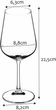Zestaw kieliszków do czerwonego wina Kadax 6x450 ml (5902730382041) - obraz 2