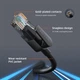 Патч-корд CABLETIME Cat6 UTP 1000Mbps 250MHz, 0.5 м Чорний (CN60E) - изображение 2
