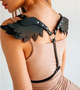 Портупея с крылышками Black Angel XS-M Черный - изображение 4