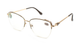 Жіночі комп'ютерні діоптрійні фотохромні окуляри для корекції зору для читання і далі металеві коричневі Verse 24017-C2 +2.75 - зображення 2