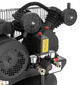 Компресор Intertool PT-0017, 3 кВт, 500 л/хв, 10 атм, 100 л, вертикальний ресивер - зображення 5