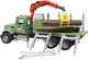 Лісовоз Bruder Mack Granite Timber Truck Loading Crane and 3 Trunks (4001702028244) (955555907040305) - Уцінка - зображення 1