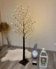 Светодиодное дерево-гирлянда с коричневым стволом, 1,5м, 225LED, 220V, IP40, Теплый белый - изображение 3