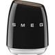 Набір ножів з підставкою Smeg 6 предметів чорний KBSF02CR - зображення 2