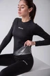 Женское термобелье omni heat зимнее теплое в комплекте кофта и штаны черное M - изображение 1