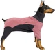 Флисовый комбинезон для собак Wan Talk Dog Clothes Cold Proof, Pink Grey, XXS - изображение 2