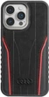 Etui Audi Genuine Leather MagSafe do Apple iPhone 15 Pro Black-Red (AU-TPUPCMIP15P-R8/D3-RD) - obraz 1