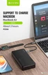 Павербанк 20 000 мАч с быстрой зарядкой 65 Вт QC3.0, Power Bank для ноутбука повербанк с быстрой зарядкой и LED-дисплеем - изображение 3