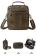 Cумка с эффектами старины мужская Vintage 14673 Рыжая - изображение 3