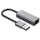 Гигабитный USB LAN сетевой адаптер SUNROZ USB 3.0 - Ethernet LAN (1 Гбит/с) METAL Grey (A-487380) - изображение 1