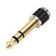 Переходник SUNROZ адаптер стерео Audio Jack 3.5 - 6.3 мм Carbon Style (A-48801) - изображение 3