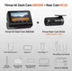 Автомобильный видеорегистратор комплект Xiaomi 70mai Dash Cam A800SE з GPS HDR 4K Global + камера заднего вида Rear Cam RC22 (управление со смартфона) - изображение 13