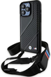 Панель BMW M Edition Carbon Stripe & Strap для Apple iPhone 15 Pro Black (BMHCP15L23PSCCK) - зображення 1