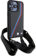 Панель BMW M Edition Carbon Tricolor Lines & Strap для Apple iPhone 15 Pro Black (BMHCP15L23PSVTK) - зображення 3