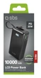 Зовнішній акумулятор (павербанк) SBS LCD Power Bank 22.5W 10000 mAh Black (TTBB10000LCDTCPD20K) - зображення 2