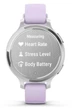 Смарт-годинник Garmin Lily 2 Active Silver with Purple Jasmine Silicone Band (010-02891-01) - изображение 4