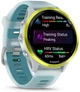 Смарт-годинник Garmin Forerunner 570 47mm Amp Yellow Aluminum w. Translucent Whitestone/Turquoise Band (010-02971-01) - изображение 3