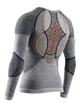 Комплект вовняної термобілизни чоловічої X-BIONIC Apani Merino 4.0 Set CL-WT06W23M+CL-WP05W23W B080 Grey/Orange S - зображення 10