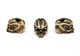 Намистини Cyber Mini Skull Bead (отвір 3 мм) колір окислена латунь - 3 шт - изображение 2