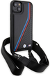 Панель BMW M Edition Carbon Tricolor Lines & Strap для Apple iPhone 15 Plus/14 Plus Black (BMHCP15M23PSVTK) - зображення 3