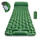 Туристический надувной матрас Каремат Outdoor Sleeping GS-7107 с подушкой со встроенным насосом 60 см на 195 см (47657) - изображение 4