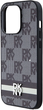 Панель DKNY Leather Checkered Mono Pattern & Printed Stripes для Apple iPhone 14 Pro Black (3666339263171) - зображення 5