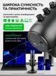 Микрофон для компьютера студийный игровой для стрима для подкаста блогеров конференций для ПК ноутбука записи музыки конденсаторный на подставке с подсветкой RGB подсветка Plug&Play USB MU900 73763 - изображение 6