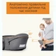 Многопозиционная сумка-переноска Hip Seat слинг со съемным сиденьем Leshu 3 в 1 BC-318 Grey - изображение 12