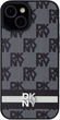Etui DKNY Leather Checkered Mono Pattern & Printed Stripes do Apple iPhone 13/14/15 Black (3666339263157) - obraz 2