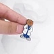 Брошь-значок BROCHE бижутерия Медицина Ветеринар Мишка в белом халате BRGV114051 - изображение 2