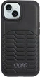 Etui Audi Synthetic Leather MagSafe do Apple iPhone 15 Plus/14 Plus Black (AU-TPUPCMIP15M-GT/D3-BK) - obraz 1