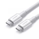 Кабель UGREEN US300 USB Type-C 100W 480 Мбіт/с 2м Білий (60552) - зображення 1