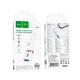 Переходник HOCO Crystal Lightning male to USB female 2.0 adapter UA39 |0,125m, 480Mbps, OTG| White-Gold - изображение 9