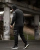 Мужской зимний спортивный костюм Stone Island флисовый XL черный (94210) - изображение 4