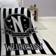 Флисовый плед черно-белый Wednesday 8940 B&W 110 × 150 см - изображение 3