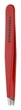 Пинцет Tweezerman Stainless Steel Slant Tweezer Red со скошенным наконечником (9 см) - изображение 1