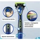 Бритва чоловіча Schick Hydro 5 Premium Power Select Razor (1 станок 1 картридж 1 батарейка) - зображення 4