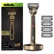 Станок для бритья с подогревом Gillette Labs Heated Razor Starter Kit лимитированная серия золотистого цвета с 5-ю картриджами - изображение 1