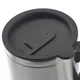 Автомобільний термокухоль Electric Mug 140Z 400 мл чашка з підігрівом 12V від прикурювача термочашка в машину з нержавіючої сталі герметичною кришкою адаптером для авто подорожей водіїв та поїздок - зображення 4