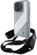 Etui plecki BMW M Edition Carbon Stripe & Strap do Apple iPhone 16 Pro Gray (BMHCP16L23PSCCG) - obraz 1