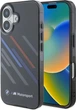 Etui plecki BMW Motosport IML Random Stripes do Apple iPhone 16 Plus Black (BMHCP16M23HTRAK) - obraz 1