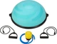 Балансировочная полусфера Gymtek Flex Core Half Ball 58см с эспандерами + голубой насос - изображение 14