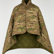 Кемпинговое одеяло Tactical Multicam с чехлом 150×200 см KT7001006 — с кнопками, позволяющими использовать как пончо - изображение 1