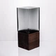 Кількість: Ваза для квітів квадратна скляна Light House LG-30208-1500 прозора з підпалом 30 см 1,5 л - зображення 1